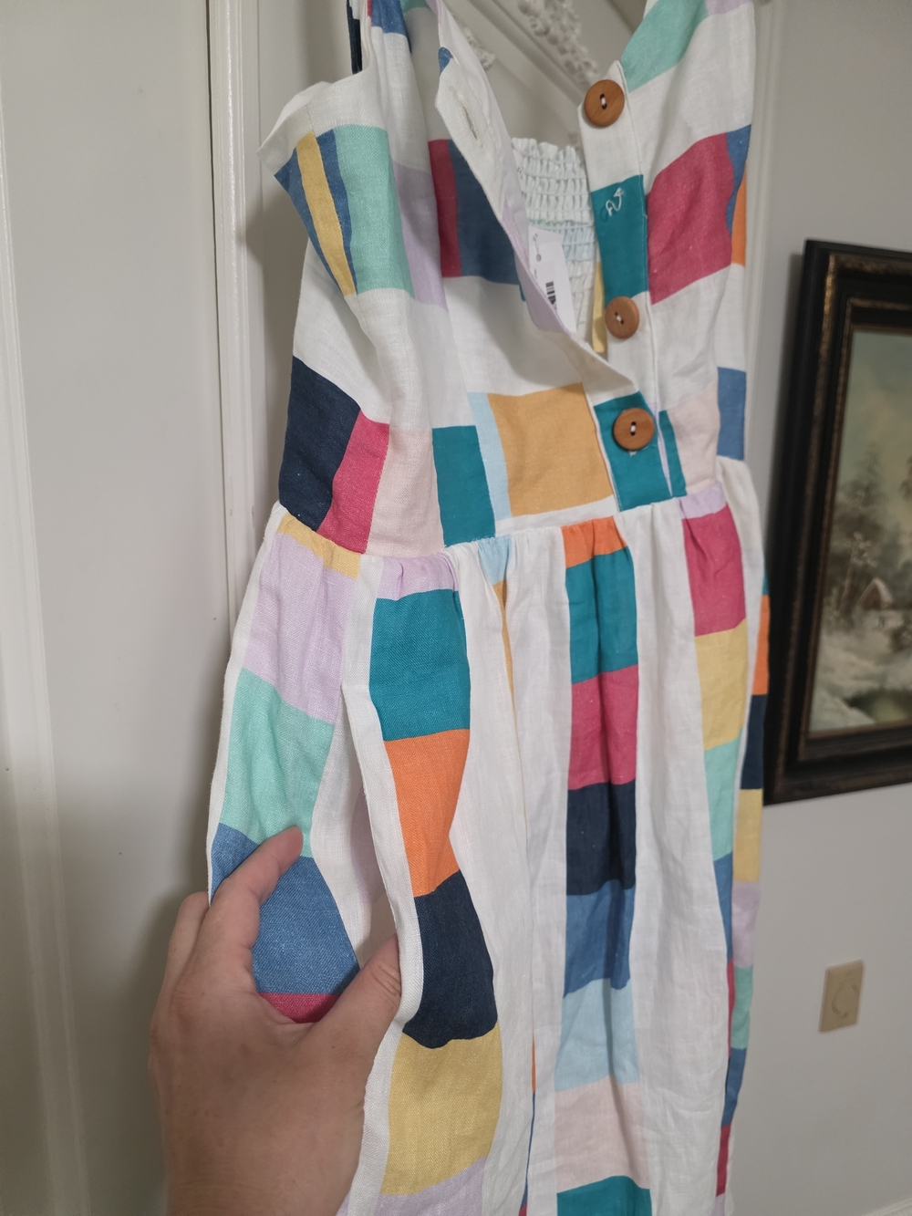 Multicolor Check Linen - Picture 7 of 9